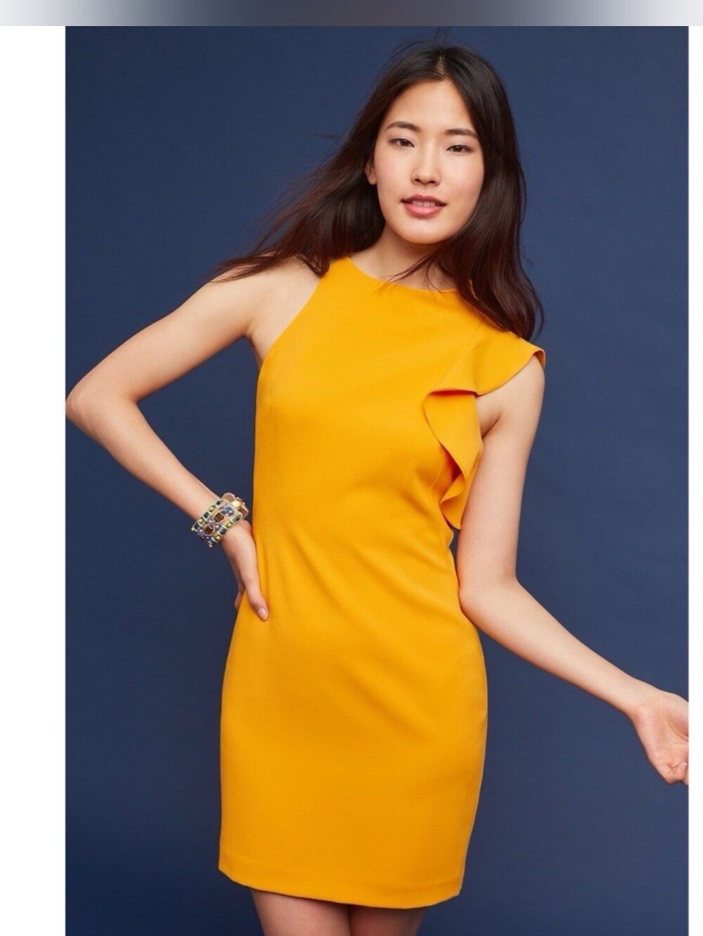 Black Halo Kimberly One-Shoulder Sheath Dress